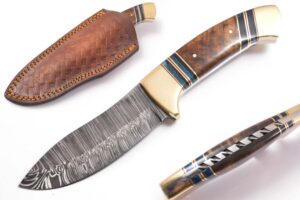 KMA Handmade Full Tang Damascus Daily Routine Camping Hunter knife HB-1086