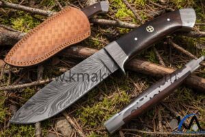 KMA Handmade Full Tang Damascus Drop Point Hunter knife HB-1093