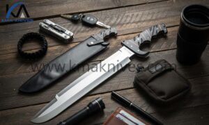 Ozair Custom Handmade 52100 Bearing Steel Predator Bowie Knife HB-1127