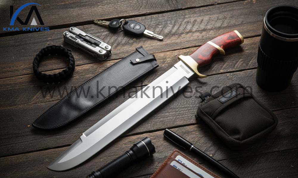 Ozair Custom Handmade 52100 Bearing Steel Predator Bowie Knife HB-1128