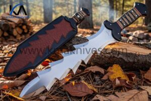 Ozair Custom Handmade 52100 Bearing Steel Combat Kris Dagger Knife HB-1126