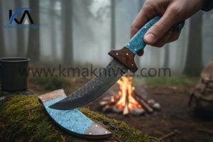 NEW CUSTOM HANDMADE FIXED DAMASCUS STEEL BLADE SIKH KIRPAN BOWIE KNIFE (HB-1317)